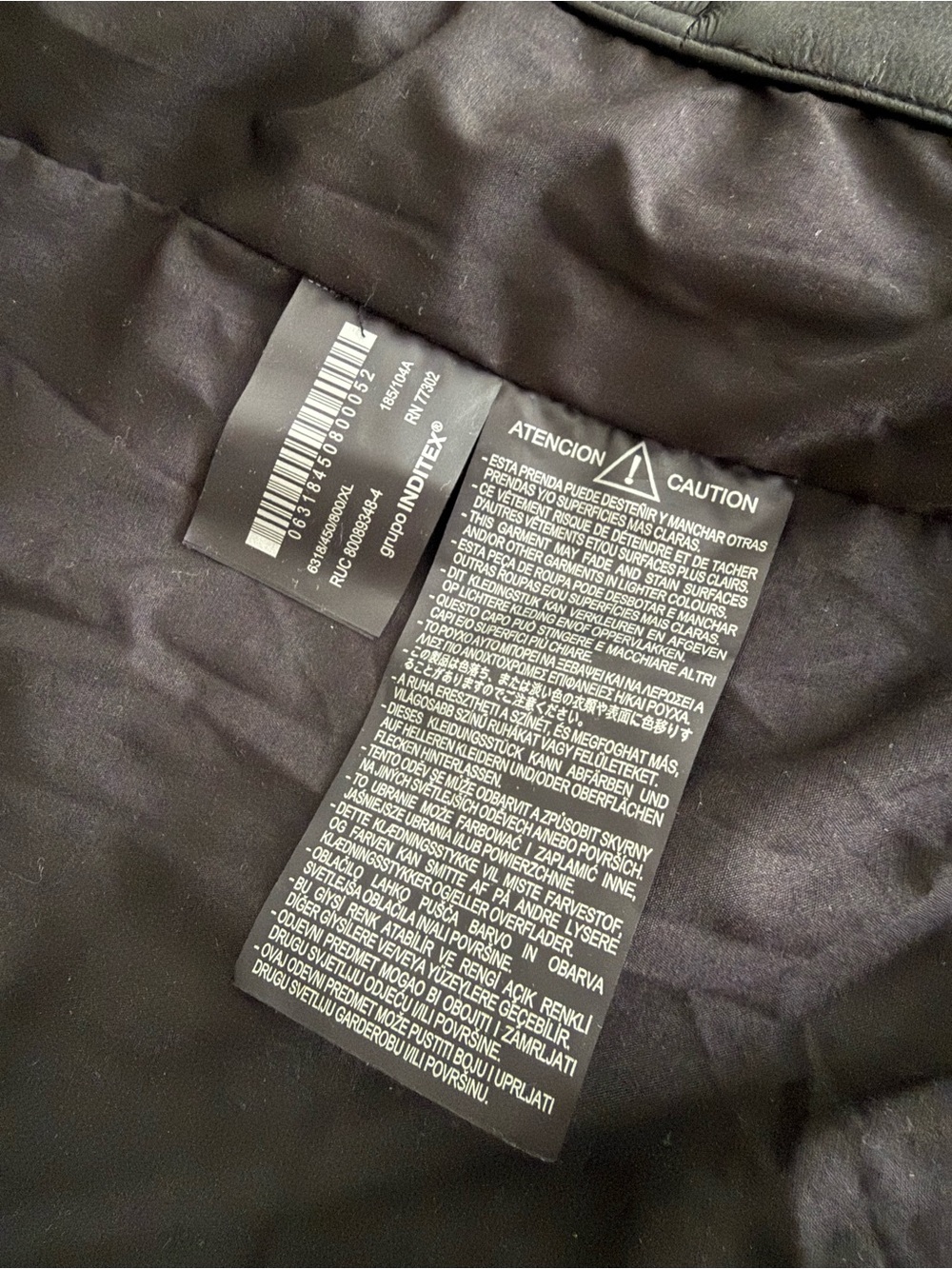 Zara Black Faux Leather Hooded Bomber - Picture 5 of 8